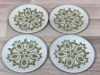 Buy J&G Meakin Maidstone Side Plate X4 Green Tulip Time Ceramic Mid Century Modern • 9.95£