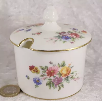 Buy Minton Marlow Floral Patterned Preserve Jar With Lid Bone China Jam Honey Pot • 5£