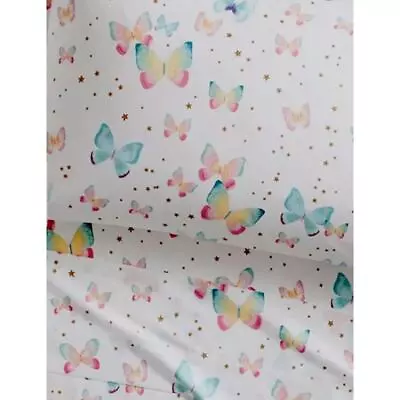 Buy Pottery Barn Kids Full Gigi Butterfly Oraganic Cotton Sheet FLAT  • 37.28£