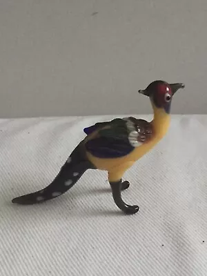 Buy Murano Glass,Lauscha,Bimini Glass:Pheasant Bird,Peacock Bird Figure,Ornament • 10£