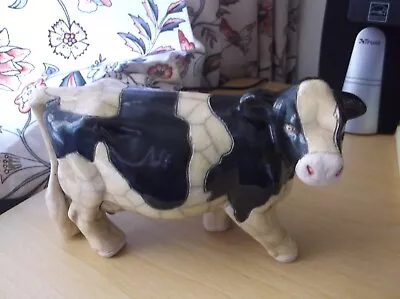 Buy Raku Pottery Cow South African Signed • 8.99£