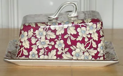 Buy AWESOME Vintage CHINTZ ROYAL BROCADE Lord Nelson Ware  Cheese Keeper Butter Dish • 21.43£