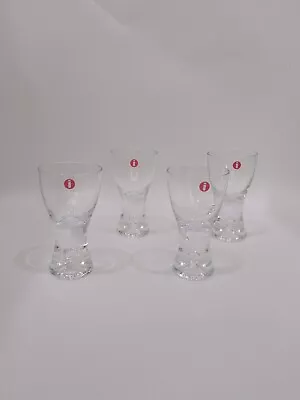 Buy Set Of 4 Iittala Finland Tapio Wirkkala Bubble Stem Shot Glass Cordial 3  • 73.51£