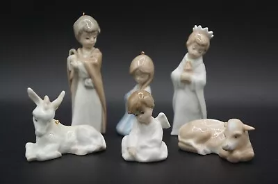 Buy LLADRO Nativity Christmas Ornaments 6 Pieces Set Retired No Boxes • 125.80£