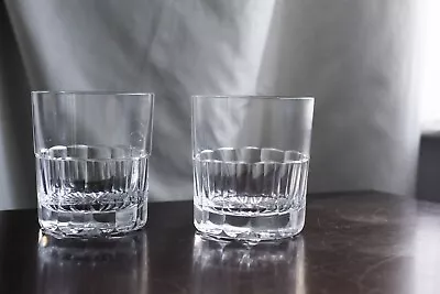 Buy Set Of 2 Whisky Glasses, Royal Brierley, PEMBROKE Pattern, Drinking Glass Crysta • 25£