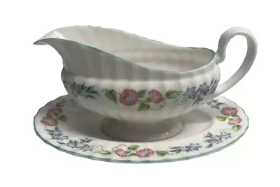 Buy Royal Worcester Bone China English Garden Gravy Boat With Underplate ( M118) • 17.99£