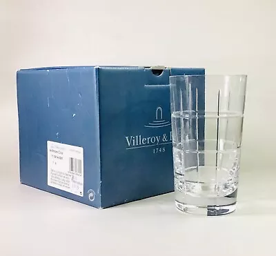 Buy Set Of 3 Boxed Villeroy & Boch Ardmore Club Hi-Ball Tumbler Crystal Glasses • 39£