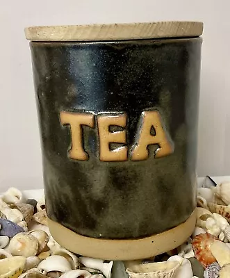 Buy Tremar Cornish Pottery Tea Caddy With Lid - Vintage • 8.99£