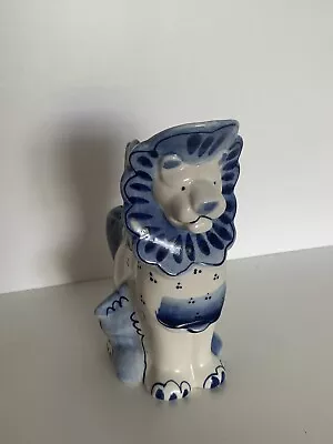 Buy Gzhel Ussr Russian Porcelain Lion Shaped Jug Pitcher Blue & White Hand Painted • 25£