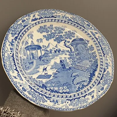 Buy Scarce Georgian 'Chinese Raft Or Boy On Raft' Pearlware Dinner Plate 1815 • 44.99£