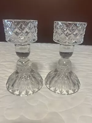 Buy Vintage Lead Crystal Candle Holders  • 18.64£