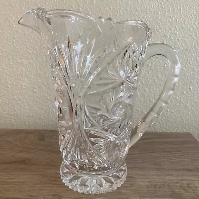 Buy 34 Oz  Footed Pitcher Edinburgh Crystal Clear Ind  Arches Pinwheels • 50.32£