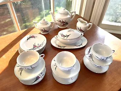 Buy Vintage Japan Flora Porcelain Child’s 31 Piece Tea Set • 55.08£