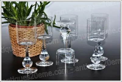 Buy Set Of 6 #3 Baccarat José Crystal Wine Glasses 17.8cm - Wine Glasses (B) • 354.08£