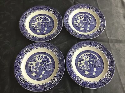 Buy 2 X Enoch & Ralph Woods Ware Willow Tea Plates 6.5 Inch. Excellent Condition. • 4.99£