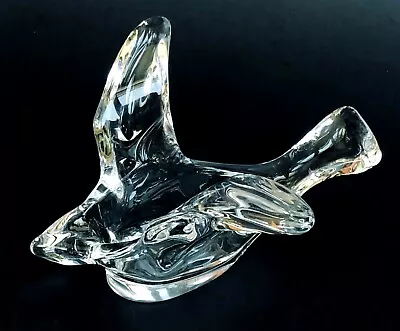 Buy Flying Bird Bowl French Lead Crystal Trinket Dish Clear Glass Princess House • 21.43£