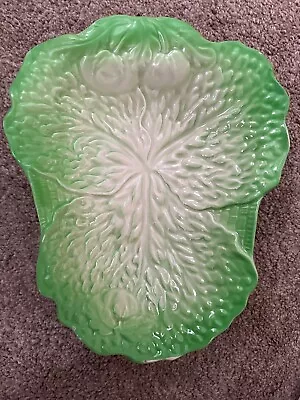 Buy Vintage (Midwinter) Carlton Ware Lettuce Leaf Dish With Green Tomato Design Dish • 3£