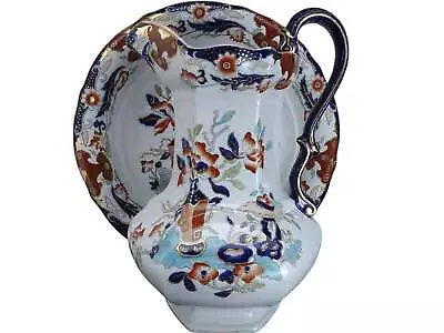 Buy C1860 Masons Chinese Vase Ironstone Chinoisiere Hand Painted Polychromed Transfe • 647.69£