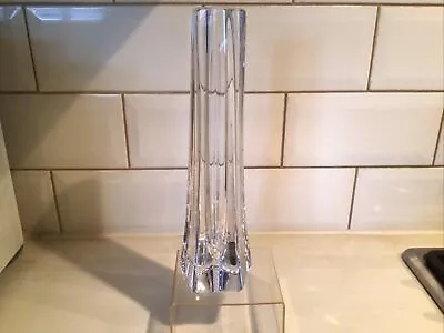 Buy Daum - France - Crystal - Pentagon Column - (25cm) - Art Glass Vase - Signed. • 42£