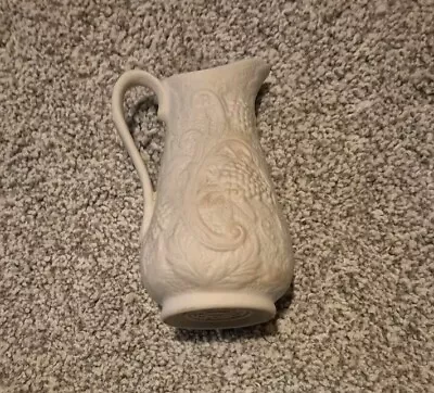 Buy Portmeirion Parian China Small Jug Posy Bud Vase Grapevine Embossed Pattern • 8£