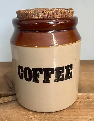 Buy Vintage Stoneware Glazed Storage Coffee Jar Pot Canister Pearsons  Chesterfield • 9.99£