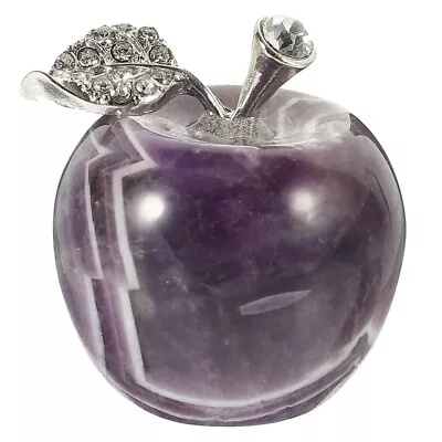 Buy  Natural Crystal Stone Ornament Big Apple Christmas Eve (30mm Amethyst (single)) • 8.55£