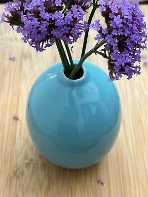 Buy Small Pale Blue Glazed Ceramic Bud Vase 4  • 4.50£