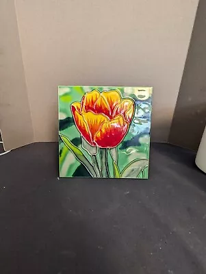 Buy Old Tupton Ware Hand Painted Decorative Ceramic Tile Tulip  6  X 6  • 5£