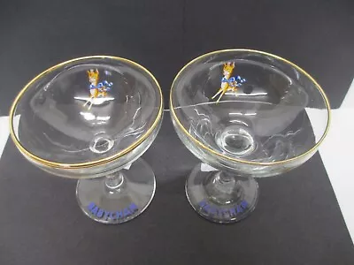 Buy  Pair BABYCHAM  GLASSES-Champagne Bowl- PRANCING BAMBI  Logo (no.3.) Different! • 7£