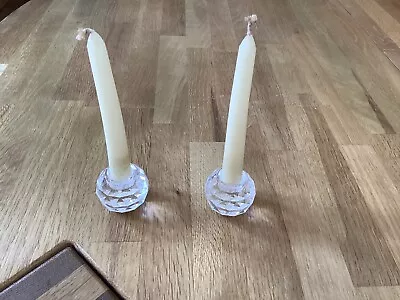 Buy Swarovski Crystal Candle Sticks. A Pair. • 10£