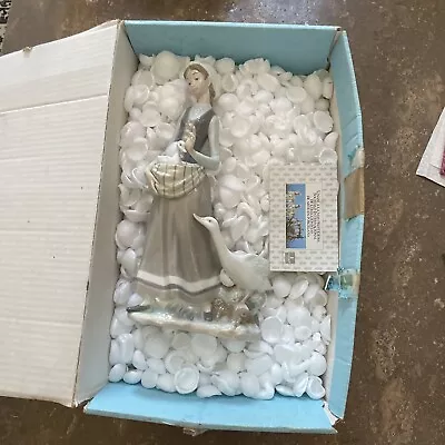 Buy Lladro #4815 - Girl With Goose Figurine - Retired In 1991 - Pristine Mint W Box • 116.49£