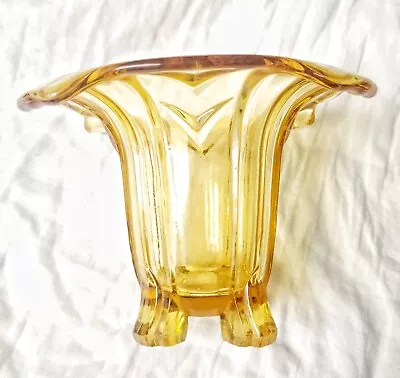 Buy Sowerby Art Deco Glass, Footed Posy Vase • 14.99£