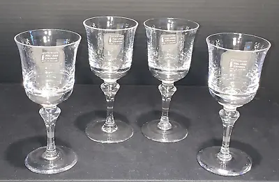 Buy Set Of 4 Full Lead Crystal Sherry Glasses - Whitefriars, England • 51.35£