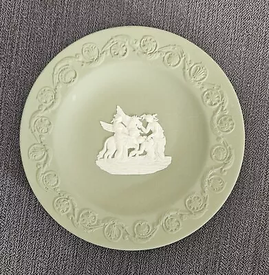 Buy WEDGWOOD Nymphs And Pegasus - Jasperware Sage Green Porcelain Plate - 11cm  • 7.95£