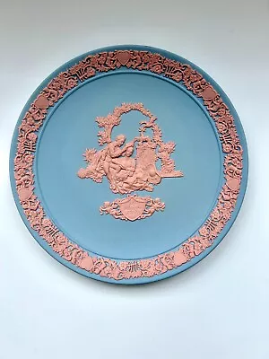 Buy VGC Limited Edition WEDGWOOD Blue & Pink Jasperware Valentine's Day 1987 Plate • 30£