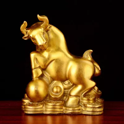 Buy  Copper Bull Ornament Practical Creative Tabletop Small Desktop • 25.38£