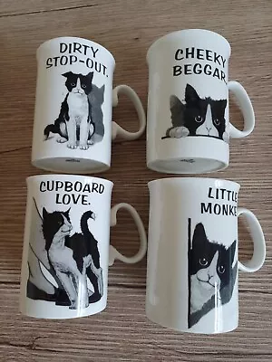 Buy Duchess Felix The Cat Mugs X 4 - Dirty Stop Out - 4  High - Bone China • 18£