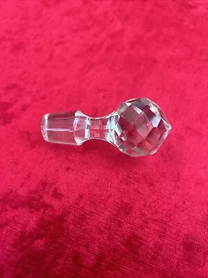 Buy Antique Cut Glass Perfume Bottle Stopper 2cm. • 0.99£