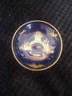 Buy Carlton Ware Blue And Gilt Charming Art Deco Small Dish, Oriental Scene • 6.23£