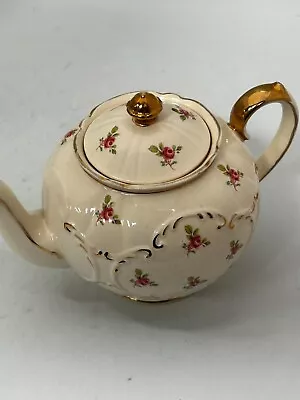 Buy Sadler Vintage Roses Floral Beige Teapot Collectible Very Worn Inside #LH GA5149 • 2.99£