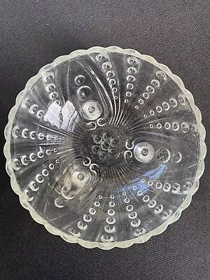 Buy Vintage Burple Depression Glass Dessert Bowl Clear Anchor Hocking Serve-ware • 10.44£