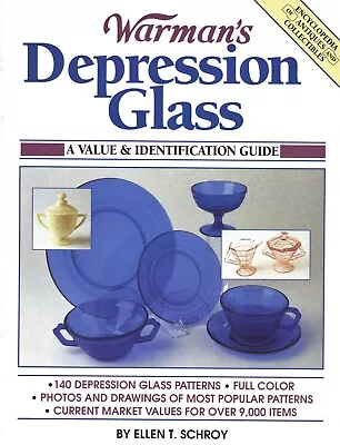 Buy Vintage Depression Glass - Types Makers Dates / Scarce Book + Values • 21.39£