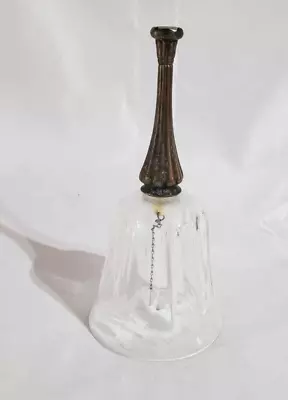 Buy Royal Crystal Rock (RCR) Crystal/glass Bell With Silver Plated Handle Vtg. Décor • 23.30£
