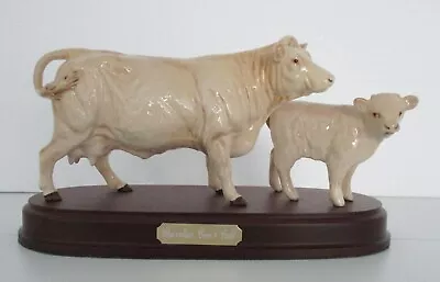 Buy Original Beswick Charolais Cow And Calf Model 3075A/1827B - Made In England • 149.99£