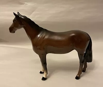 Buy Beswick England Gloss Bay Thoroughbred Race Horse 6 3/4” Tall • 69.89£