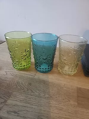 Buy  Yankee Candle Votive/Tea Light Holders X 3 Coloured Glass Pretty • 3.99£