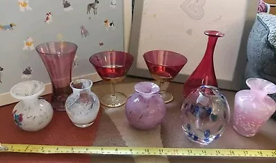 Buy Selection Of Vintage Glass Vases And Other Items. Some Mdina Glass. • 25£