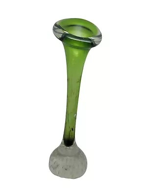 Buy Vintage Aseda Glasbruk Green Swedish Art Glass Bullicante Bone 8  Vase • 17.45£