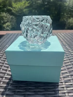 Buy Tiffany & Co Rock Cut Crystal Votive Candle Holder 3  Complete With Box • 23.29£