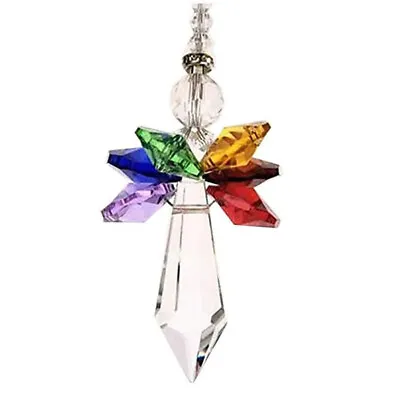 Buy Rainbow Angel Crystal Bead Suncatcher Pendant Gift Window Hanging Ornament Decor • 3.08£